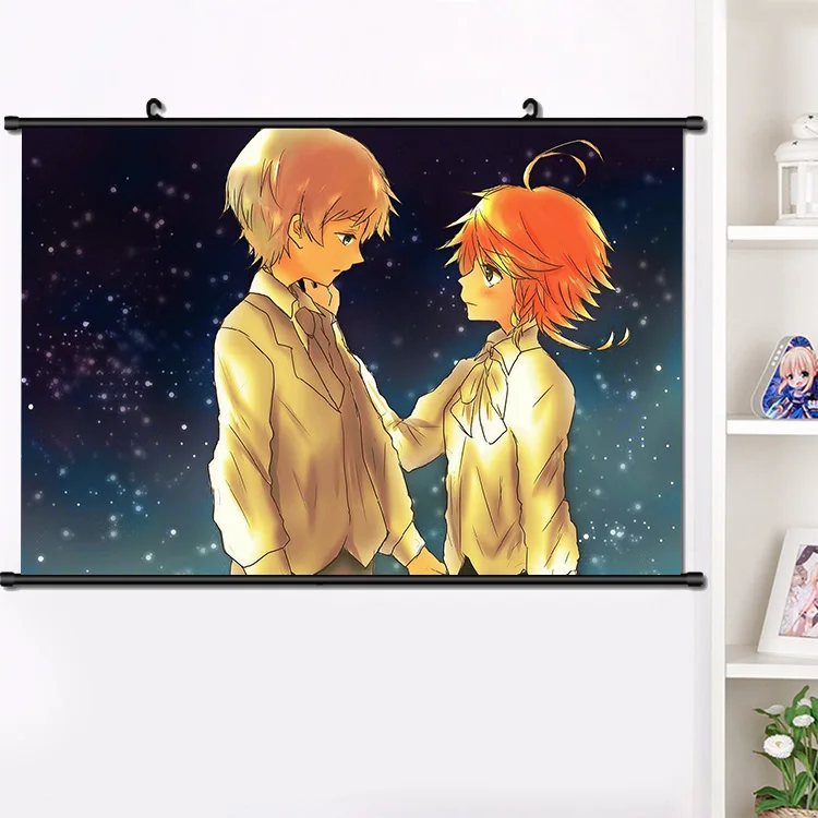 Аниме обещанные Neverland Yakusoku no Neverland Норман Эмма Рей Фил Изабелла настенные подвесные плакаты украшение дома 40*60 см