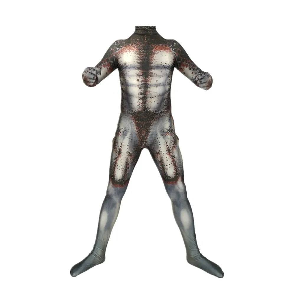 High Quality Predator Cosplay Costume With 3D Print Basic Suit Halloween Carnival Jumpsuits for adult kids |