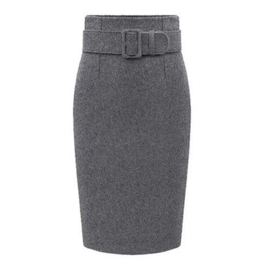 Размера плюс с высокой талией повседневные юбки-карандаш для женщин 2021 Новый