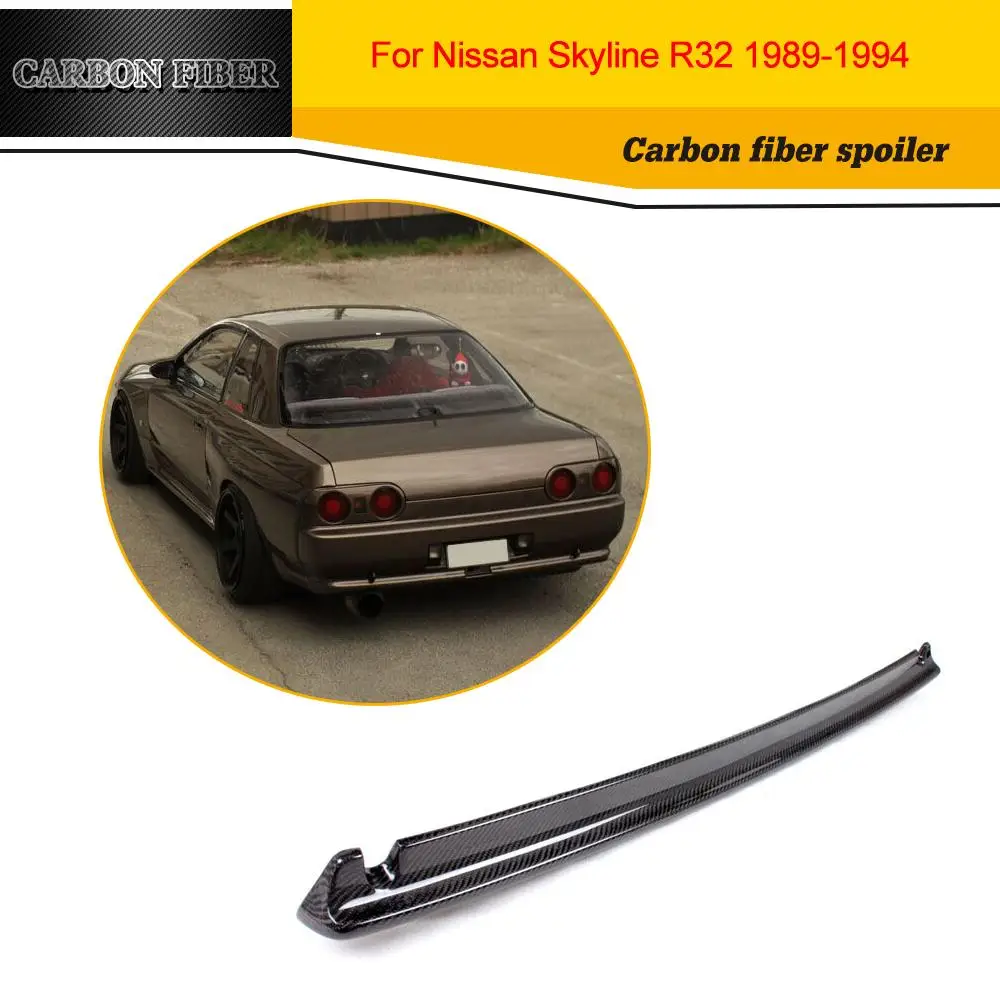 Автомобильный задний спойлер из углеродного волокна для Nissan GTR R32 Sedan 1989 1994|rear spoiler