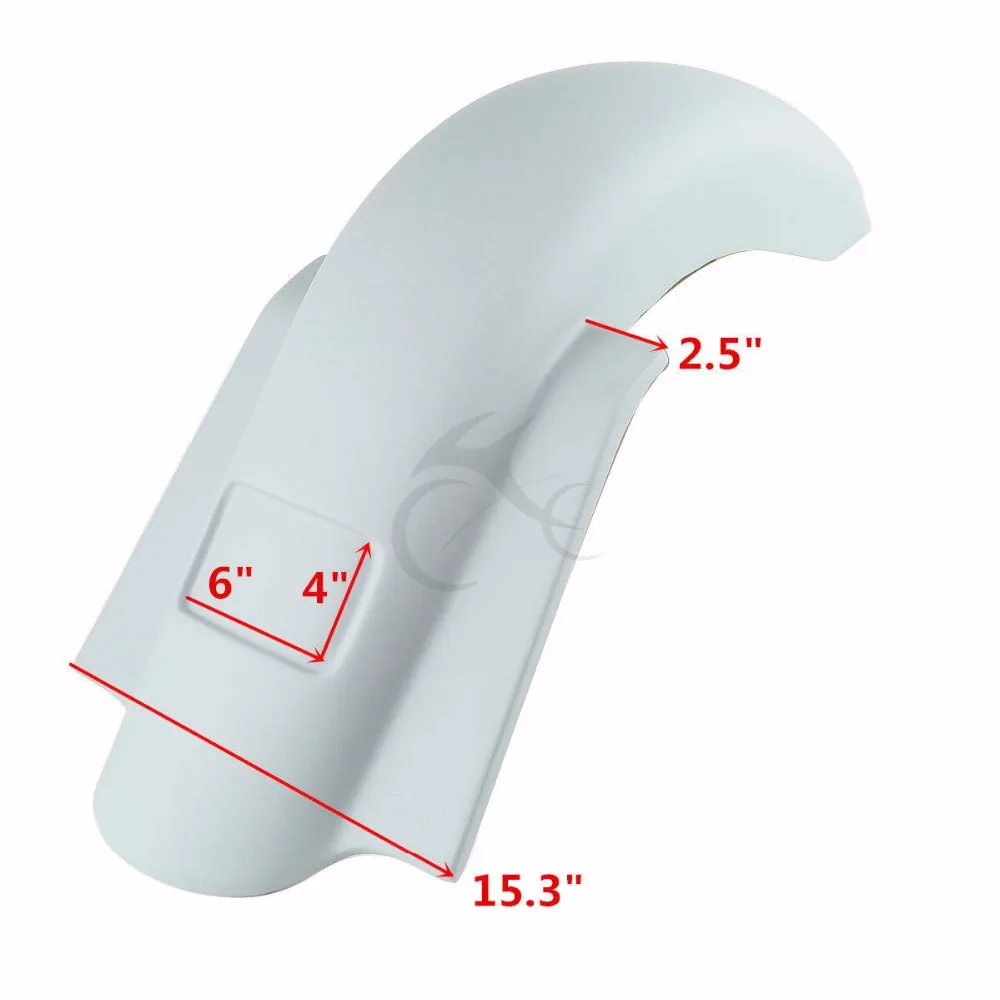 Заднее крыло неокрашенное для мотоцикла 4 дюйма Harley Touring Road King Street скользящий Electra