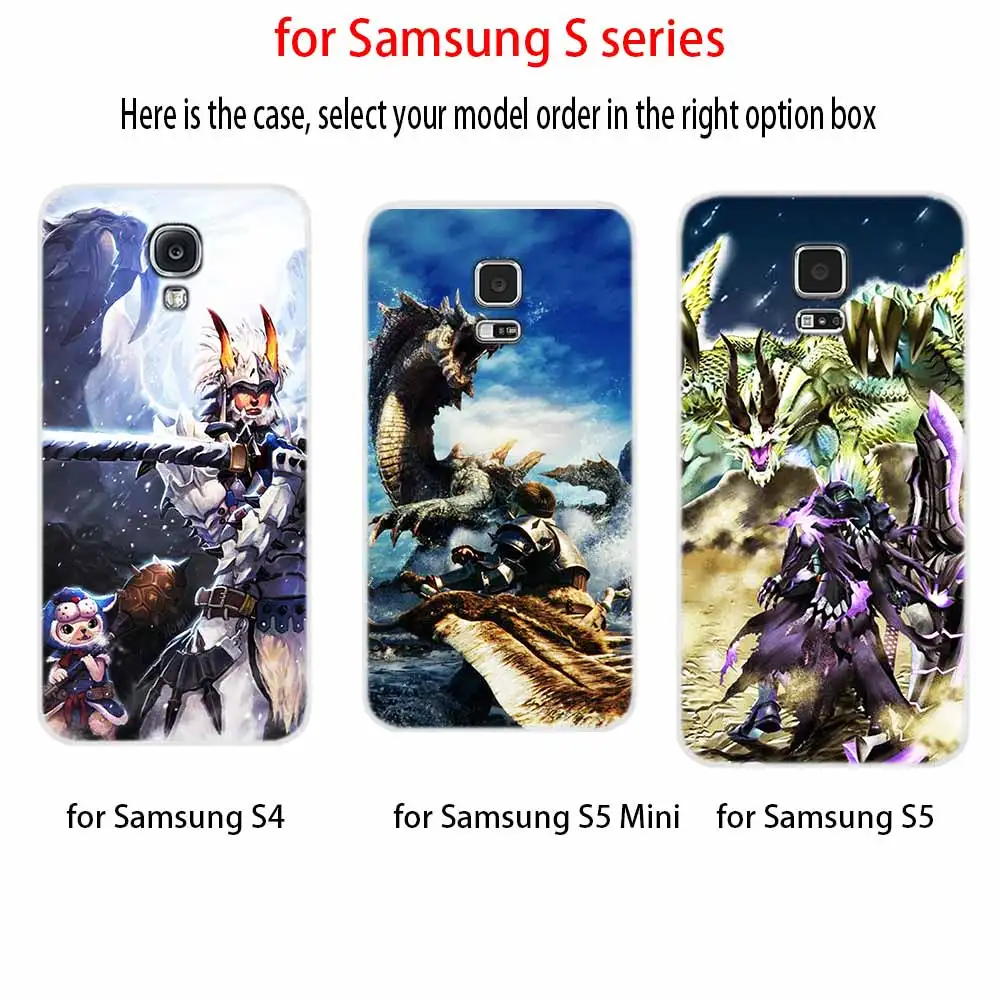 Чехол для телефона с изображением монстра Хантера Samsung Galaxy S8 S9 S10 S20 S21 Plus Uitra Lite Ultra