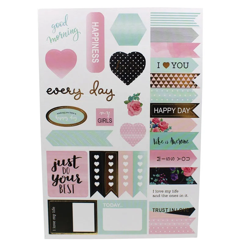 Ksccraft Life Is Beautiful Набор наклеек для скрапбукинга Happy planner/изготовление открыток/Журнал проекта