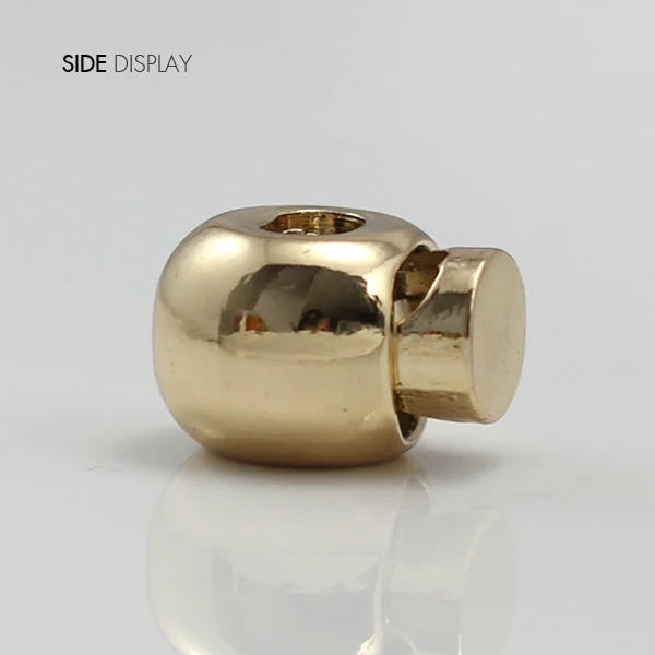 10 шт. металлический золотой тон фиксатор тумблер шнур замки шнурок останавливает