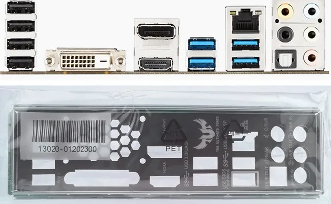 

New I/O shield back plate of motherboard for GRYPHON Z97 ARMOR EDITION just shield backplate Free shipping
