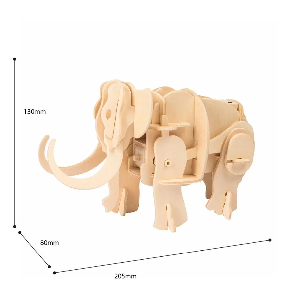 Robud деревянный динозавр 3D головоломка подвижная игрушка фигурки модель