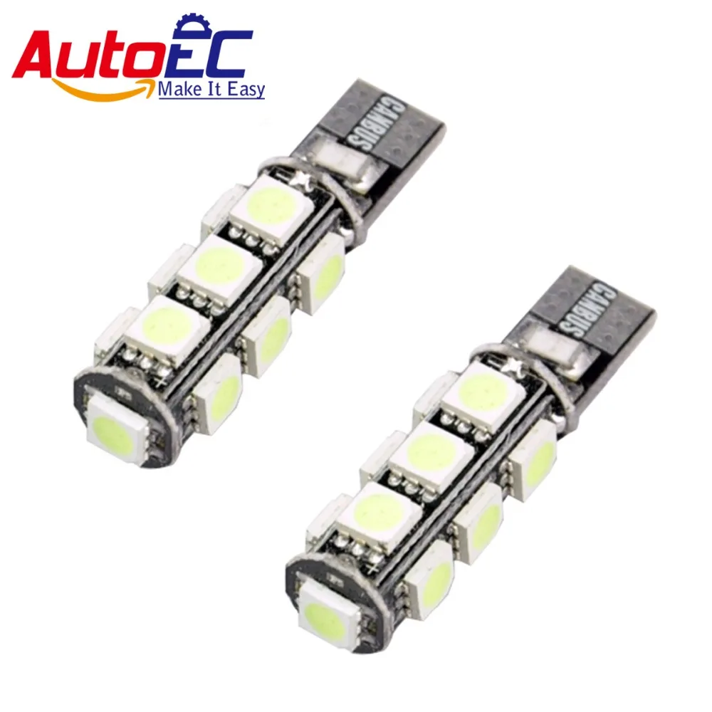 

Автомобильные светодиодные лампы AutoEC 10 X T10 5050 canbus smd СВЕТОДИОДНЫЙ 158 168 w5w 13smd без ошибок, задсветильник фонарь, указатели поворота, голубой цв...