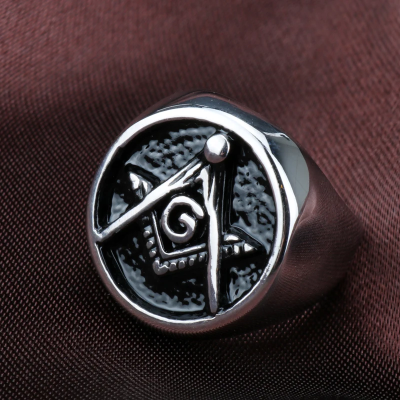 Новое поступление ювелирных изделий масонская масон символ член кольца для