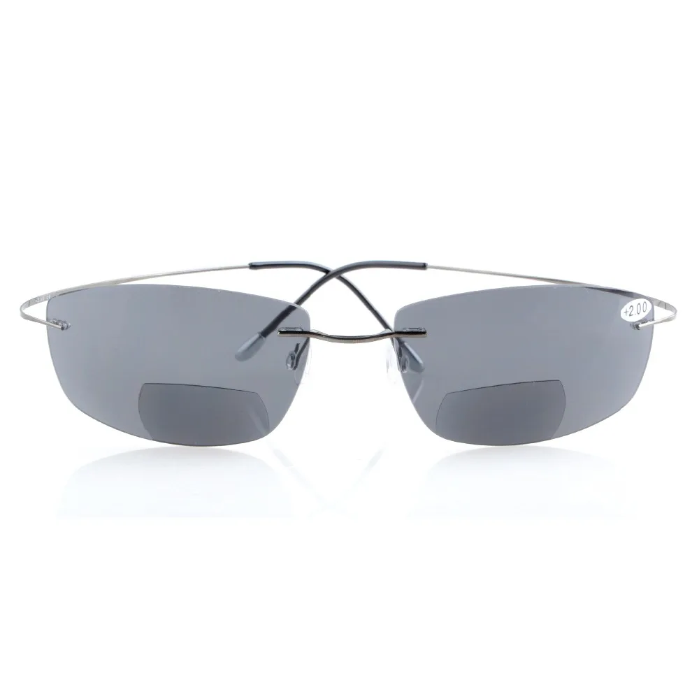 S1504 PC бифокальный Eyekepper Титан без оправы UV400 поликарбонатные линзы солнцезащитные