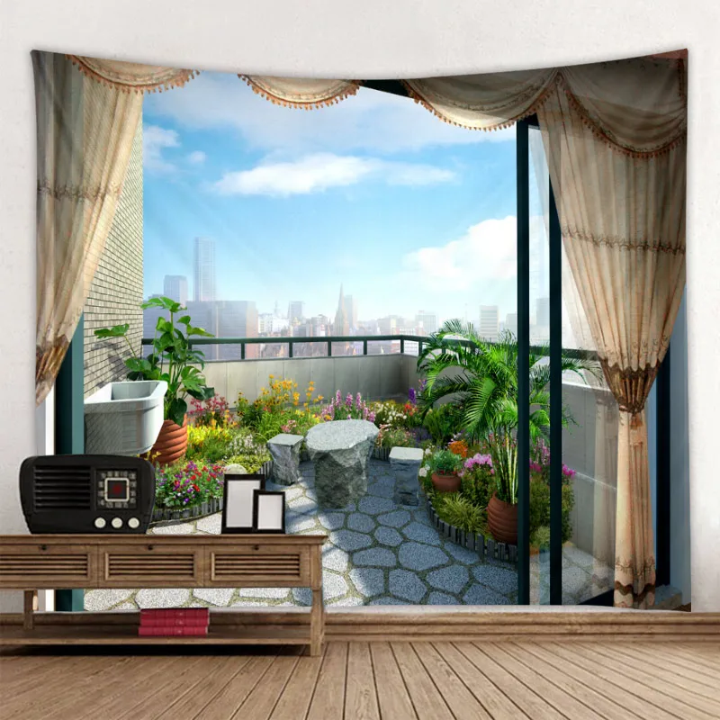 

Настенный гобелен Balcony City View XIANYUNHE