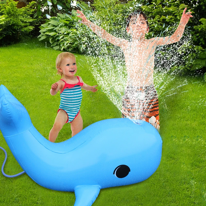 Надувной Дельфин дворе спринклерной Спорт на открытом воздухе Splash Toys для детей