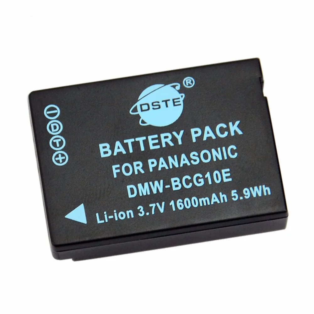 DSTE DMW-BCG10E Перезаряжаемые Батарея для цифрового фотоаппарата Panasonic ZR1 ZR3 ZS1 ZS3 ZS5 ZS7 ZS8 ZS10 TZ6 TZ7 TZ10 TZ20 TZ65 Камера