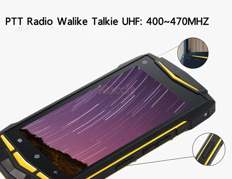 Прочный Android Водонепроницаемый телефон 8 Octa Core UHF иди и болтай Walkie Talkie “иди 5&quot