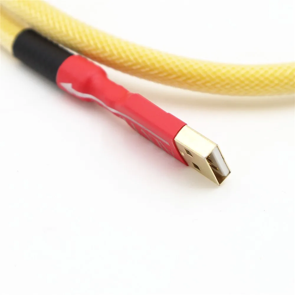 Хорошее качество 4N провод из бескислородной Медь серебрение A B USB аудио линия