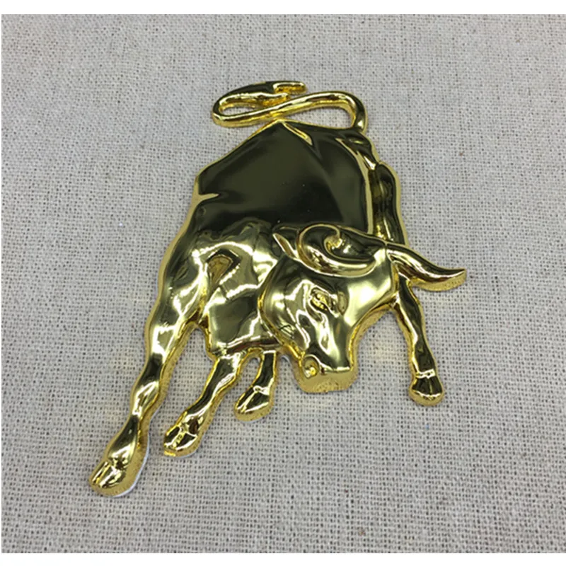 Автомобильный Стайлинг Чехлы 3D металлический Бык эмблема знак автомобиля стикер