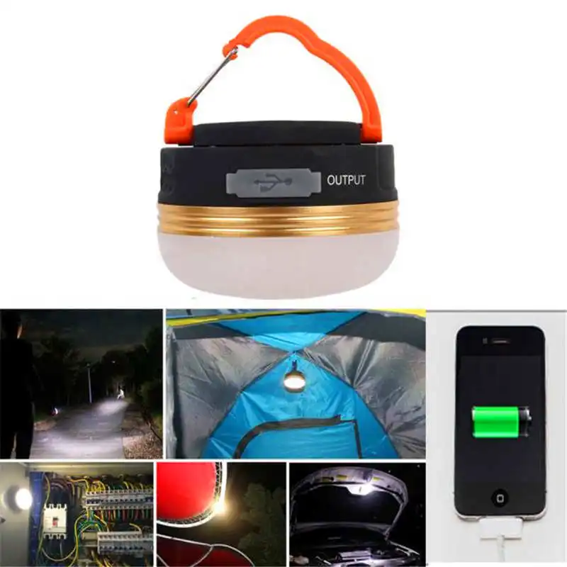 Мощный светодиодный фонарик USB Перезаряжаемый 3 Вт фонарь для кемпинга на