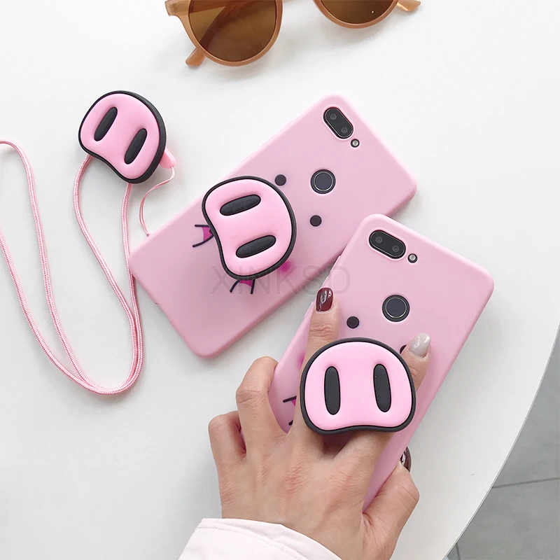 Милый чехол для телефона с изображением поросенка из мультфильма для Xiao mi Red mi 4X 5A 5 Plus 7 Note 5 6 7 Pro Prime mi 8 A2 lite 9 SE A1 mi x 2 2S Мягкий чехол из ТПУ