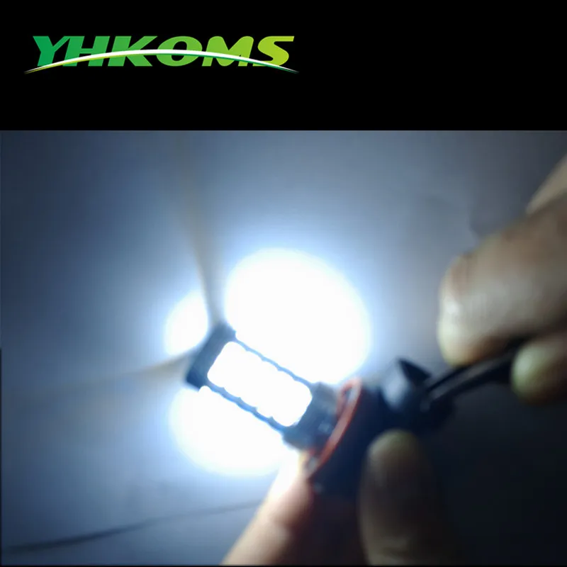 YHKOMS H11 Противотуманные фары светодиодные лампы 50 Вт яркие SMD чипы 2835 H8 H9 лампа с