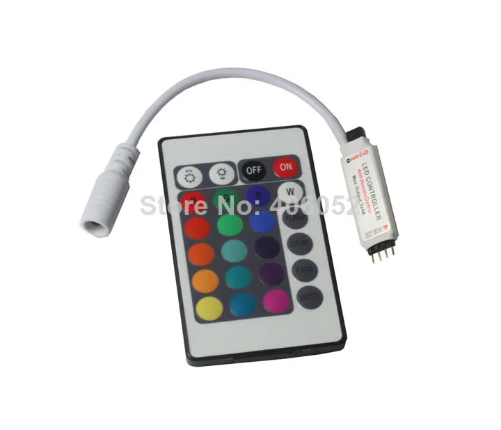 10 шт./лот 24key RGB Контроллер 12 В 144 Вт СВЕТОДИОДНЫЕ Ленты мини ИК-Пульт в Наличии