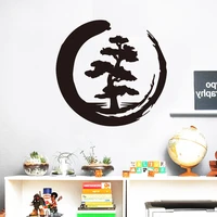 moon tree pattern creative design decals for living room decoration wall stickers waterproof vinyl art sticker mural