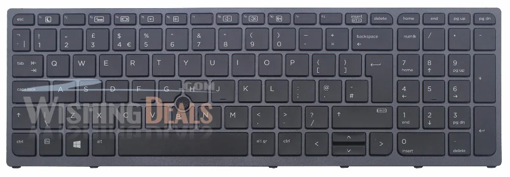 Соотношение цены и качества! Новый для HP ZBook 15 G3 17 848311-031 Великобритания клавиатура