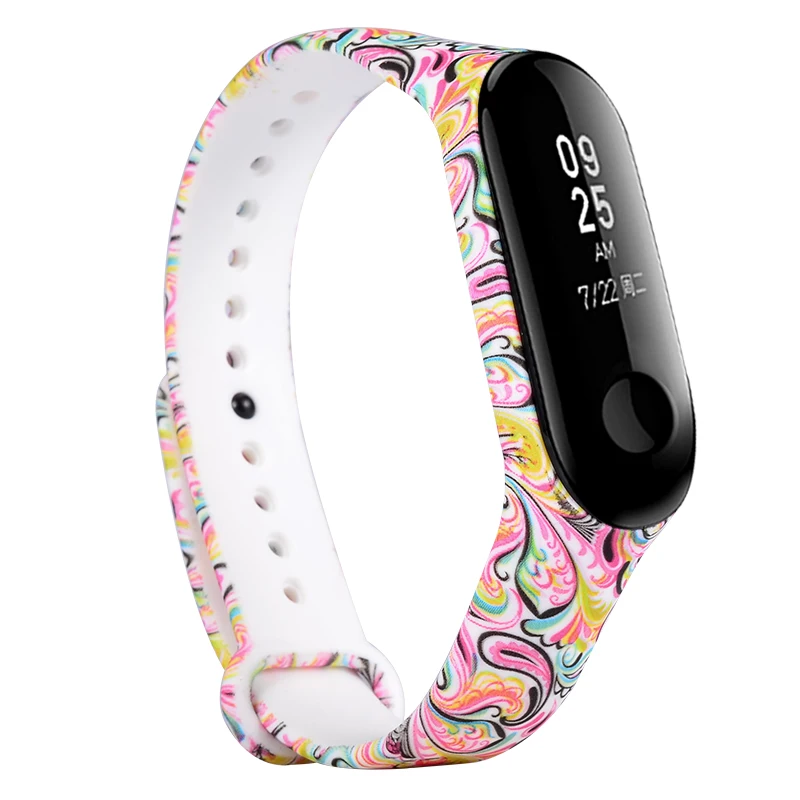 16 шт./лот цветные силиконовые смарт часы ремешки для браслетов Xiaomi Mi Band 3 браслеты