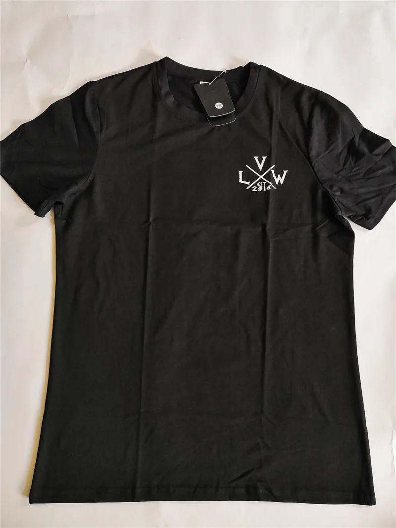 2019 New pattern Men's Running sports T-shirt Casual Fitness Short Sleeve Bodybuilding Workout Brand Clothing | Спорт и