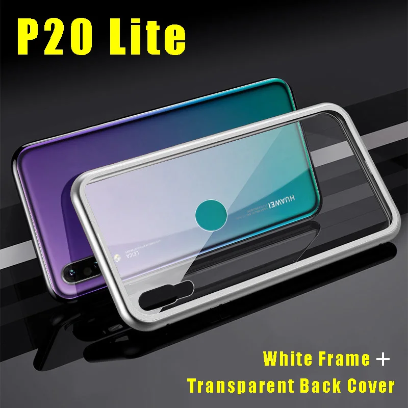 p20lite-white Для huawei p 20 lite флип-Обложка для huawei p 20 Pro Магнитный P 20 P20Lite защитные P20Pro легкие Чехлы бамперы 20 P чехол - Цвет: p20lite-white
