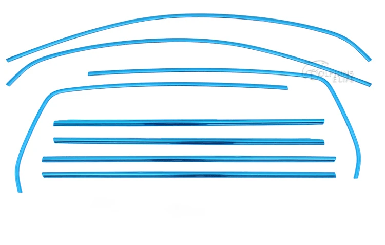 Нержавеющая сталь полный отделка окна полоски для Volkswagen Гольф 6 2010 2011 2012 2013