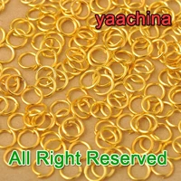 5mm 1000x opening jump rings design diy jewelry making yellow gold filled components findings gf jump rings