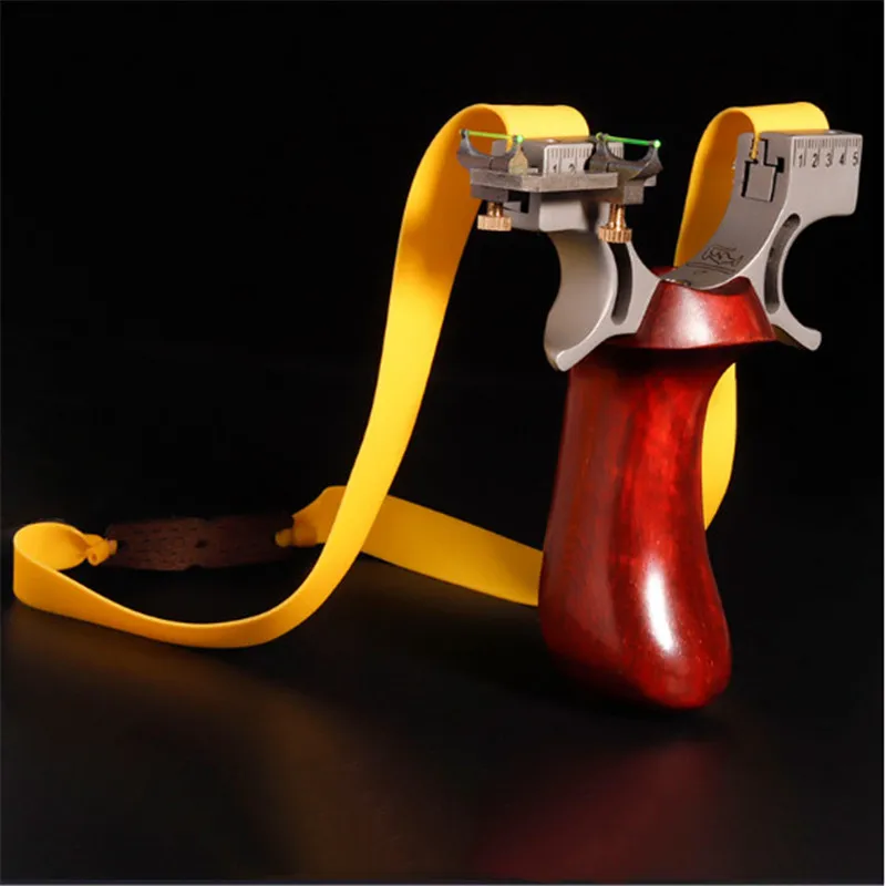 Открытый мощный 304 нержавеющая сталь Slingshot волокно точка прицеливания катапульты