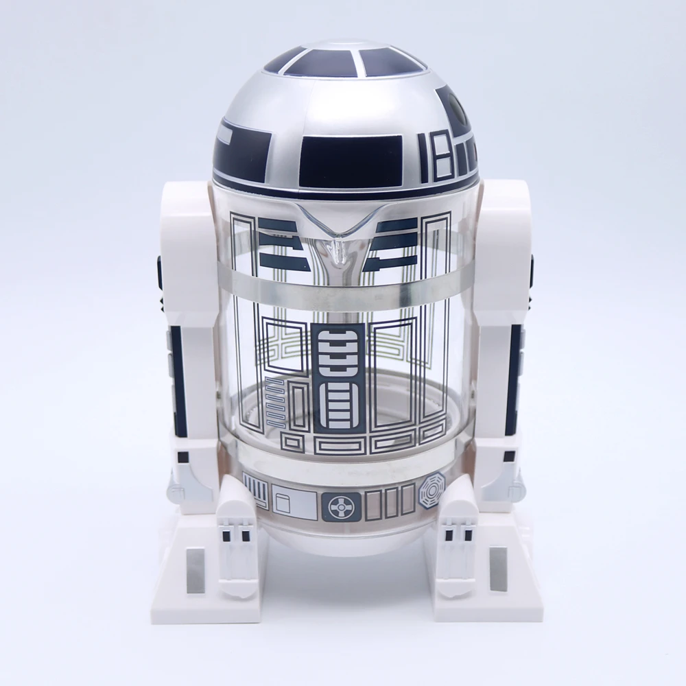 960 мл Домашний Мини Звездные войны Робот R2-D2 креативный французский пресс Домашний Мини Френч-пресс эспрессо черный кофе ручной кофейник
