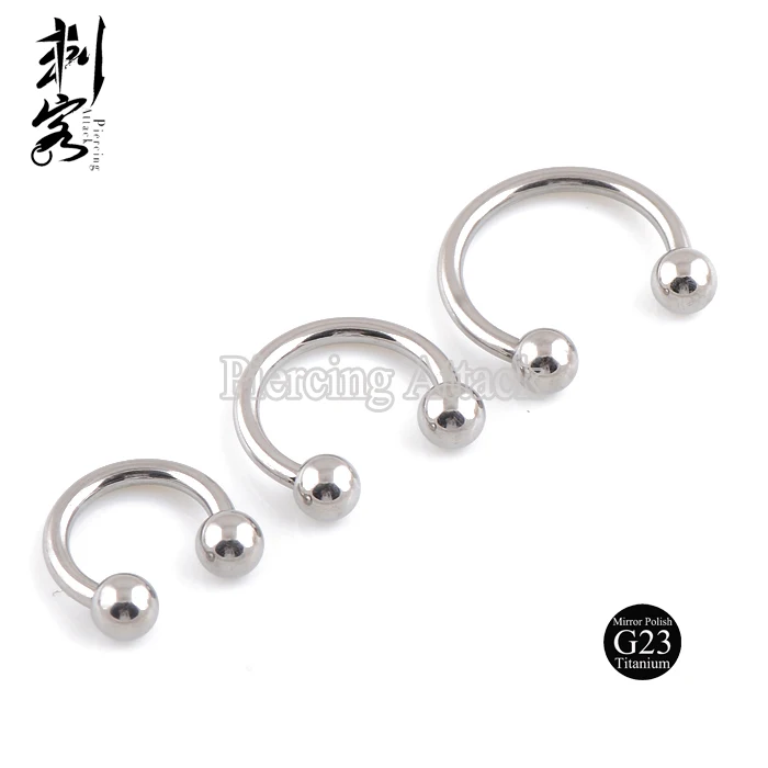 Полированный титановый пирсинг для тела G23 14 калибр шарик Круглый