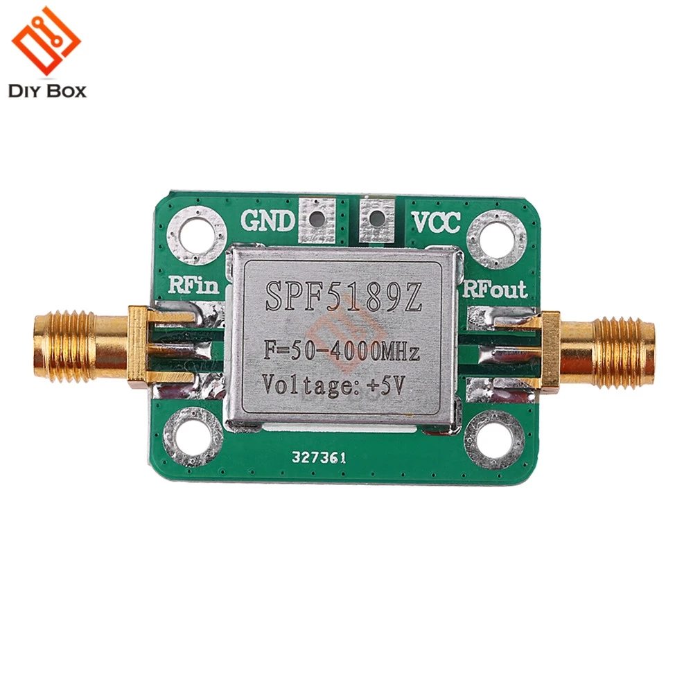 SPF5189 LNA РЧ усилитель 50-4000 МГц РЧ низкий уровень шума FM широкополосный усилитель приемник сигнала SPF5189 NF = 0.6dB LAN0