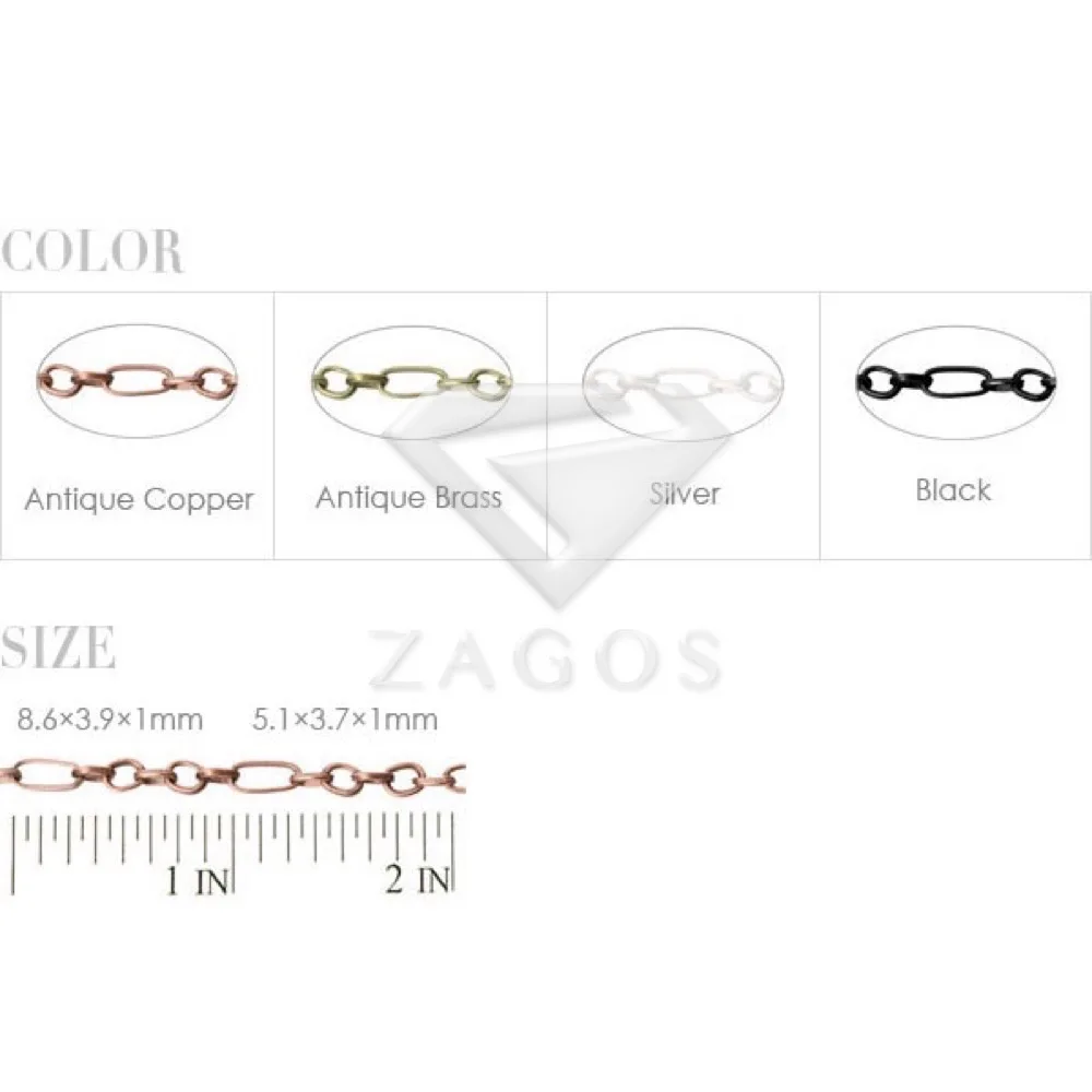 Железный текстурированный кабель для рукоделия брелок изготовления украшений