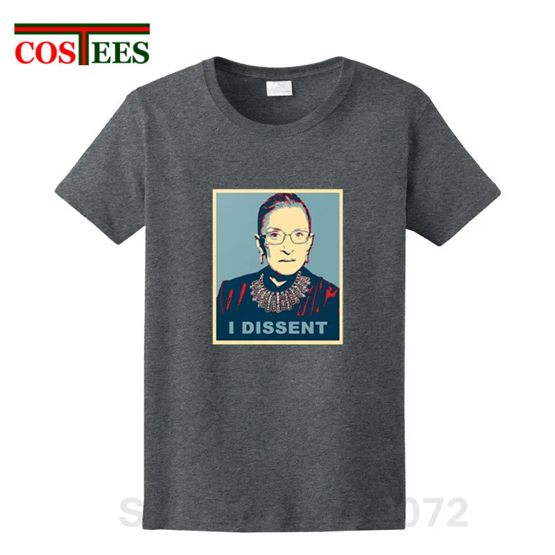 Женская и мужская футболка Ruth Bader Винтажная с надписью homme I Dissent camiseta одежда для