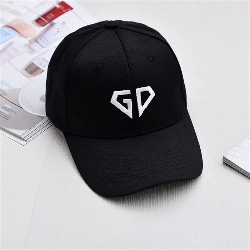 Kpop Мода GDRAGON Новая мода GD любовь сердце Буква вышивка шляпа бейсболка хип хоп