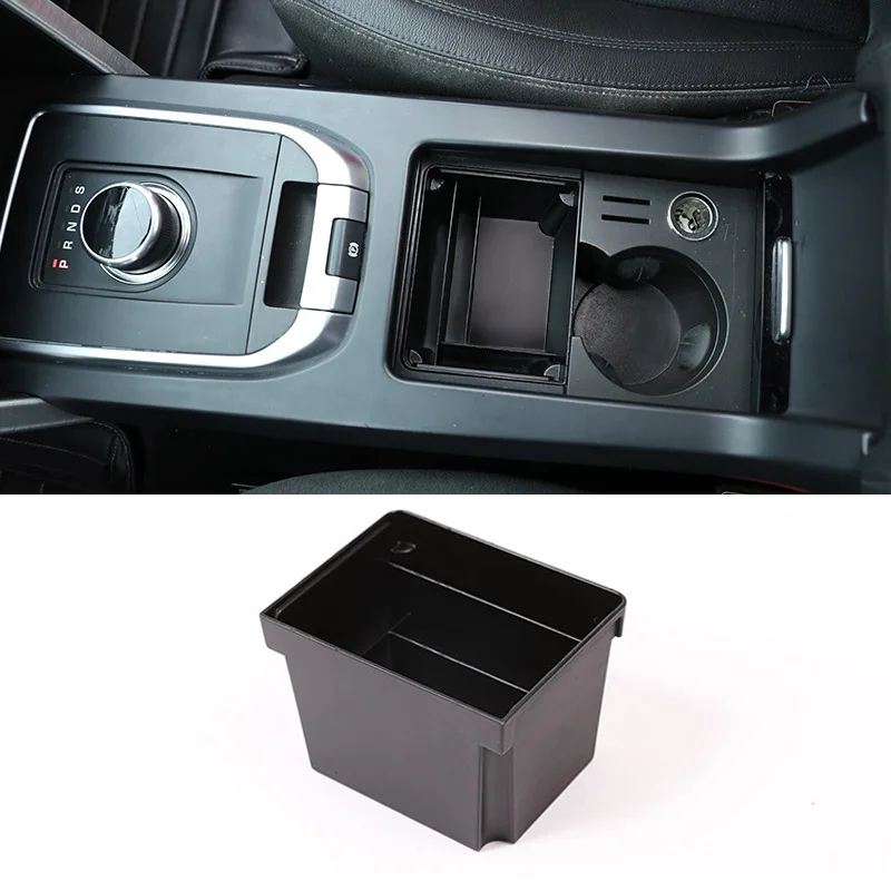 

Новинка для Land Rover Discovery Sport 2015 2016 2017 2018 пластиковый центральный подстаканник многофункциональный ящик для хранения поднос для телефона аксе...