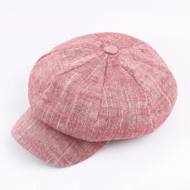 Кепка газетчика унисекс восьмиугольная кепка головные уборы с изогнутыми полями