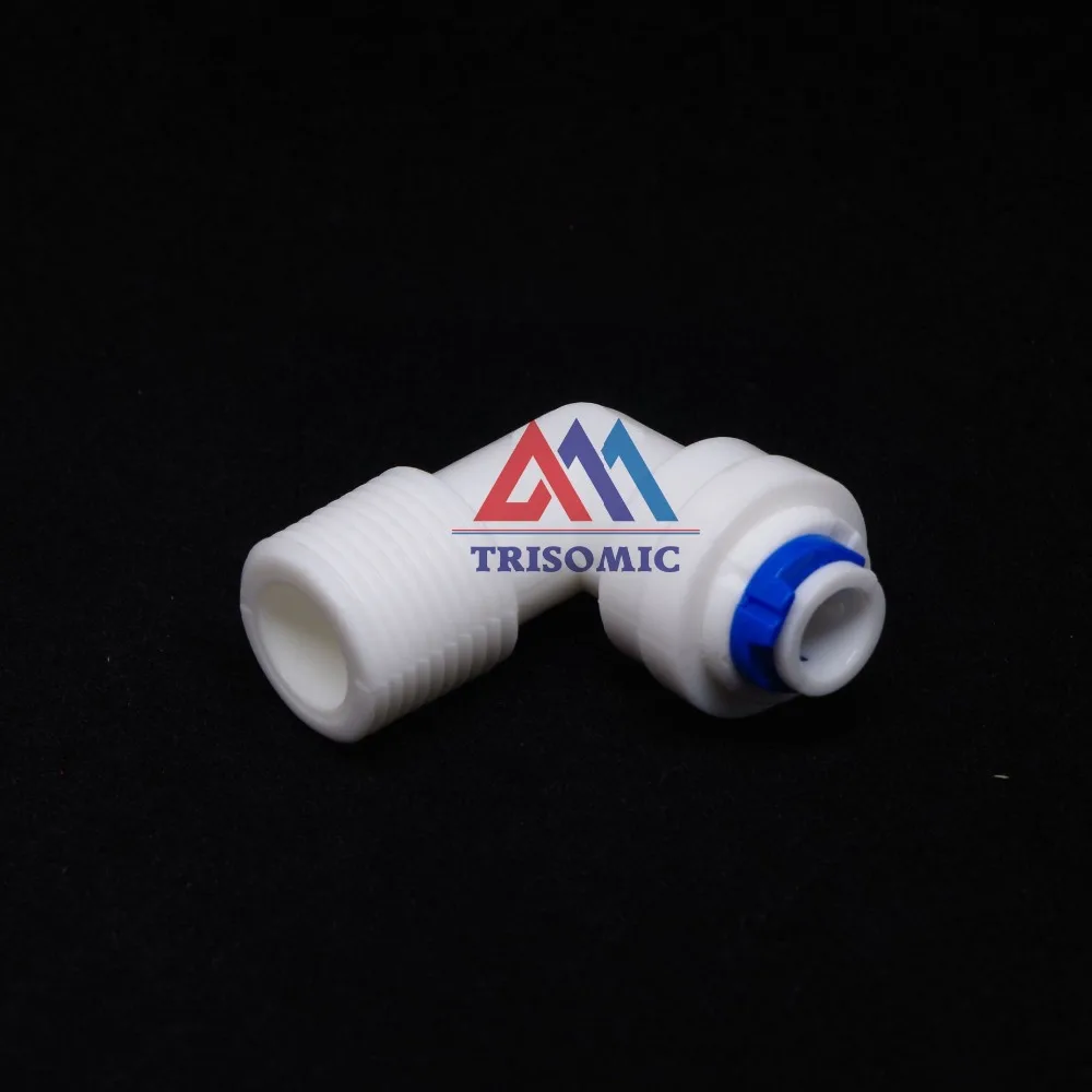 Локоть 1/4 &quotOD трубка быстрая Pushfit 3/8&quot Мужской фитинг соединение Аквариум RO