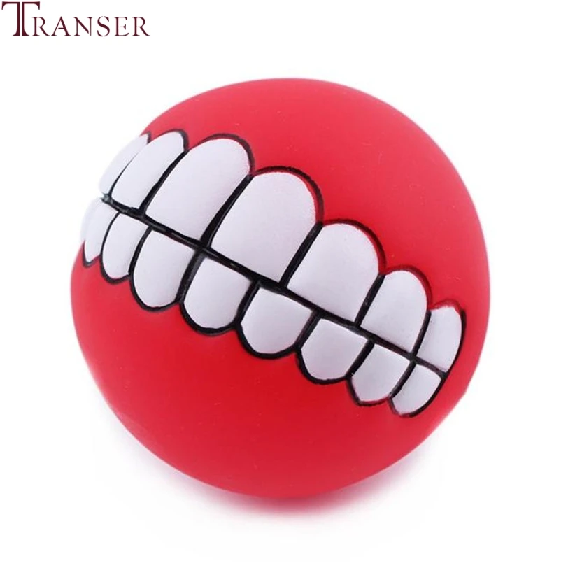 Игрушка мяч для собаки Transer прорезиненная игрушка со звуком пищалка жевательные
