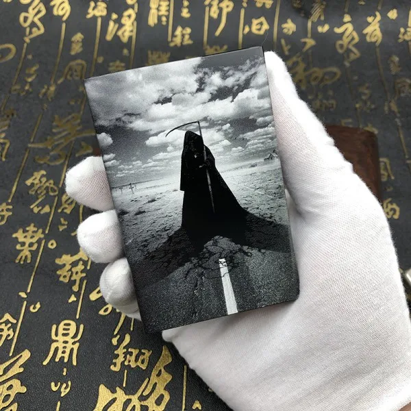 B Металлический футляр для сигарет, держатель черепа, компактный чехол, держатель для сигарет, контейнер для хранения, аксессуары для курения - Цвет: B