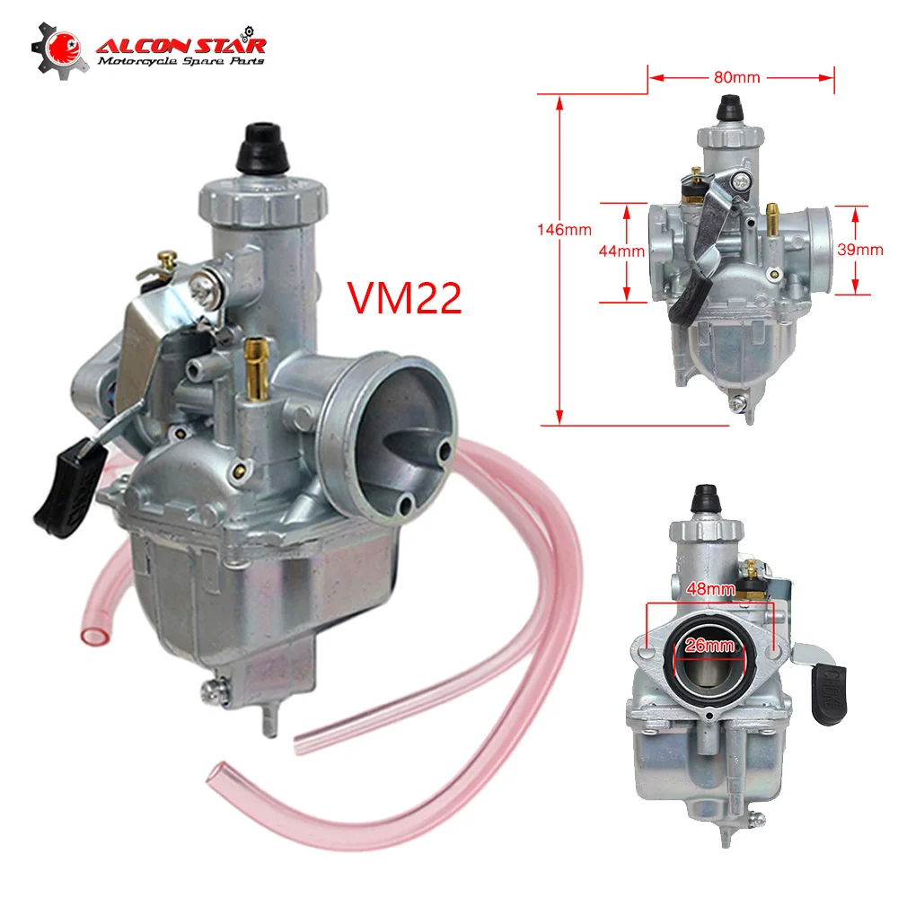 Alconstar мотоцикл Mikuni Карбюратор 26 мм VM22 Moto Carb для Honda XR100 CRF100 KLX110 KLX125 Dirt Pit Bike Quad ATV