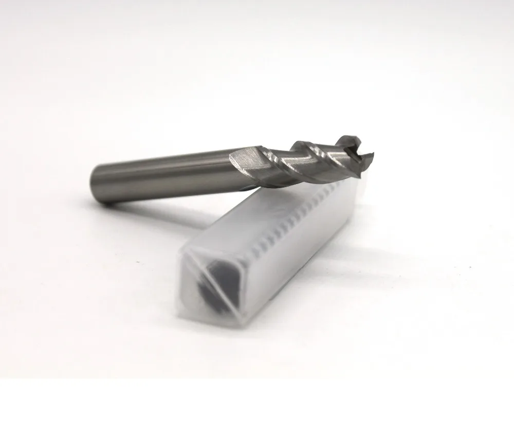 Фреза с 3 канавками Концевая фреза из быстрорежущей стали плоским концом 10 шт.