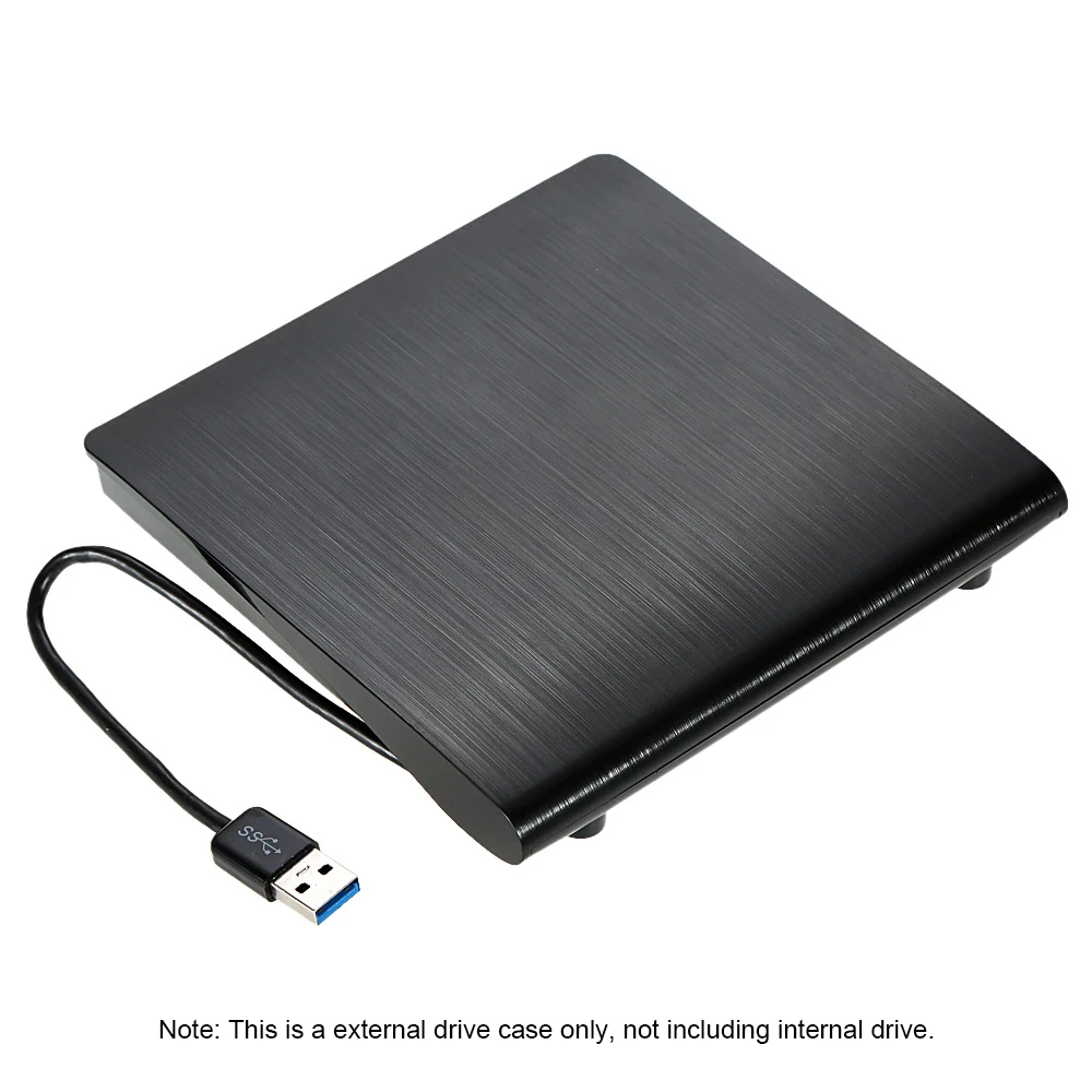 Ультра тонкий Портативный USB 3 0 SATA 9 5 мм Внешний оптический диск чехол Коробка для