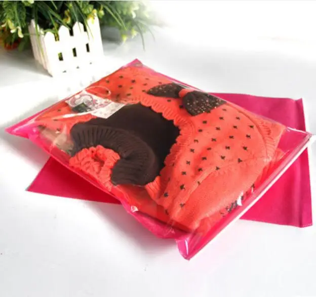 25x30cm 30pcs Красно-белая сумка для одежды нетканые сумки с замком-молнией для одежды половина CPP половина не-тканая ручка мешки - Цвет: 25x30cm 30pcs