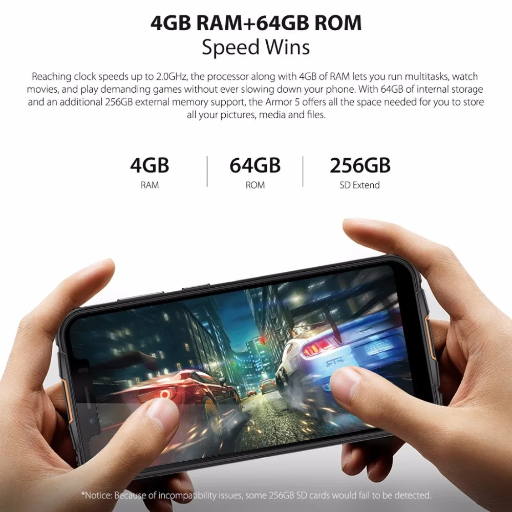 Ulefone Броня 5 IP68 Водонепроницаемый Беспроводной заряжать смартфон 85 &quotHD + MT6763 Octa Core