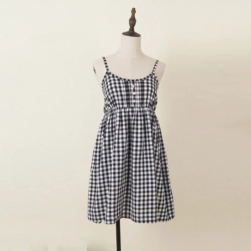 MYDC Mori Girl Summer Dress 2018 100% Cotton Vestidos Women Sweet Spaghetti Strap Casual mini Beach Floral 21-40 | Женская одежда