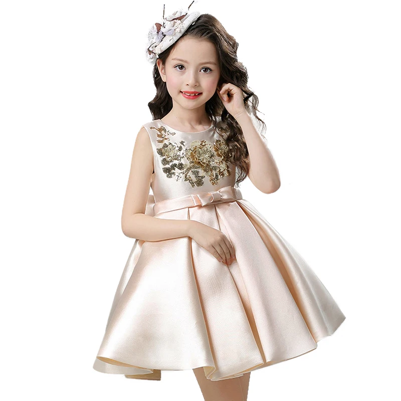 Girl Wedding Birthday Lush Ruffles Tutu dress Chinese embroidery girls Kids Party Dresses For Girls Baby clothes | Детская одежда и
