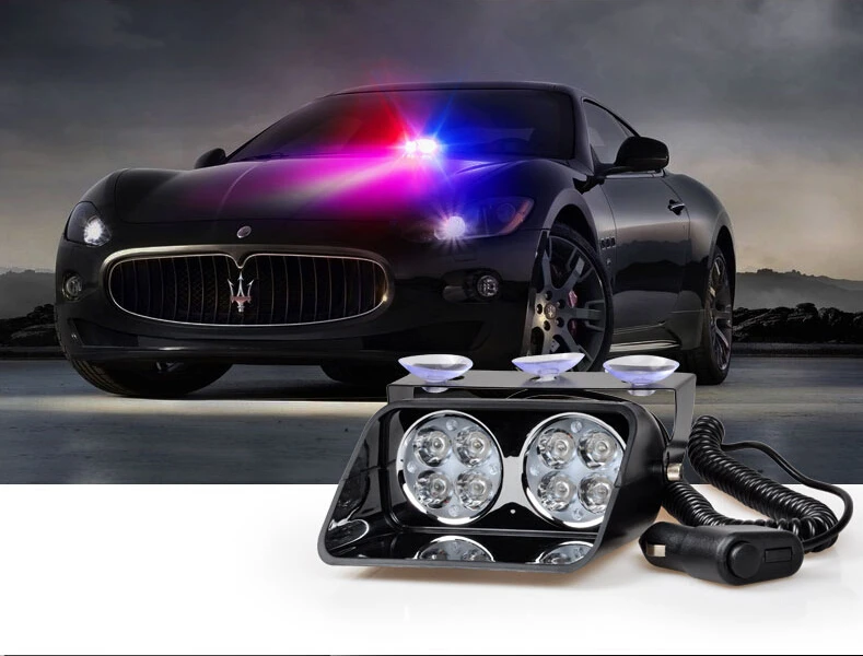 8 Вт лобовое стекло тире светодиодный стробоскоп S8 Viper Автомобильная вспышка
